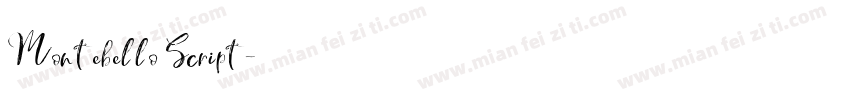 Montebello Script字体转换